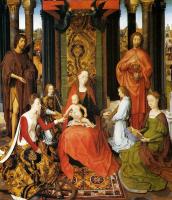 Memling, Hans - The Mystic Marriage Of St. Catherine Of Alexandria (central panel of the San Giovanni Polyptch)